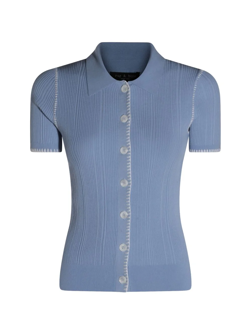button ribbed knitwear - 1
