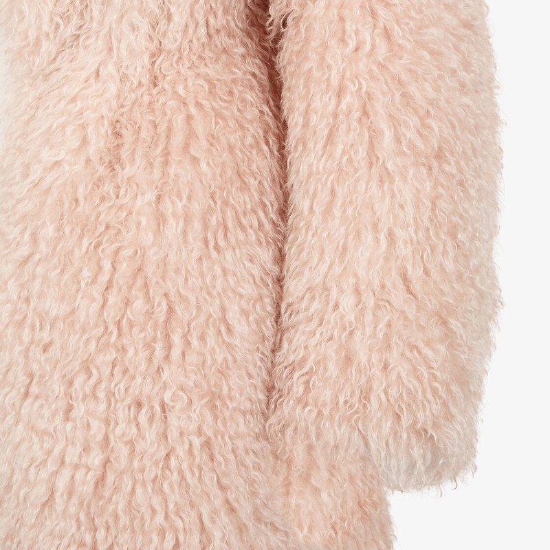 Pale pink mohair coat 3