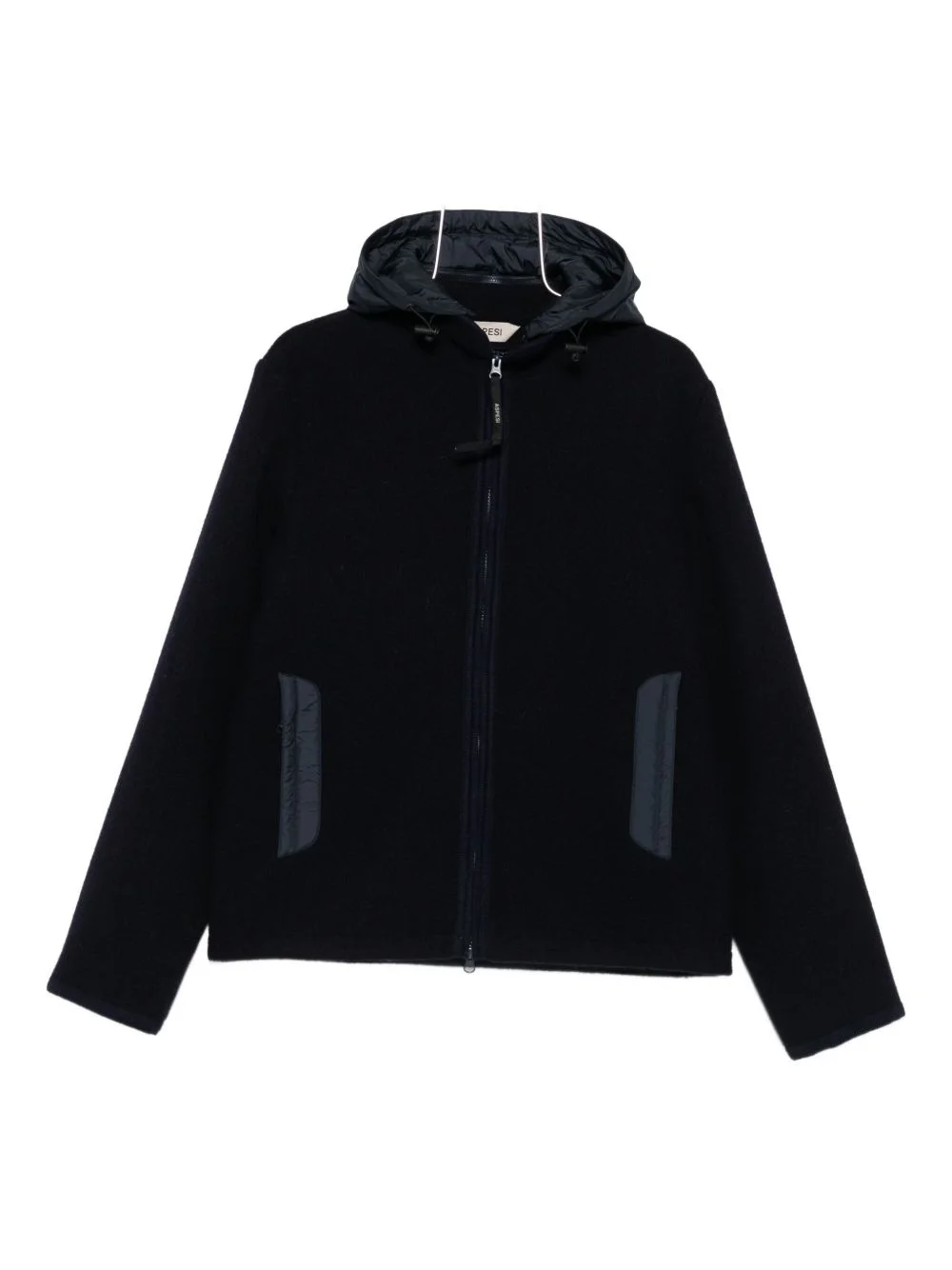 wool hooded jacket - 1