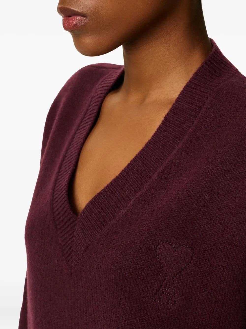 V NECK SWEATER - 4