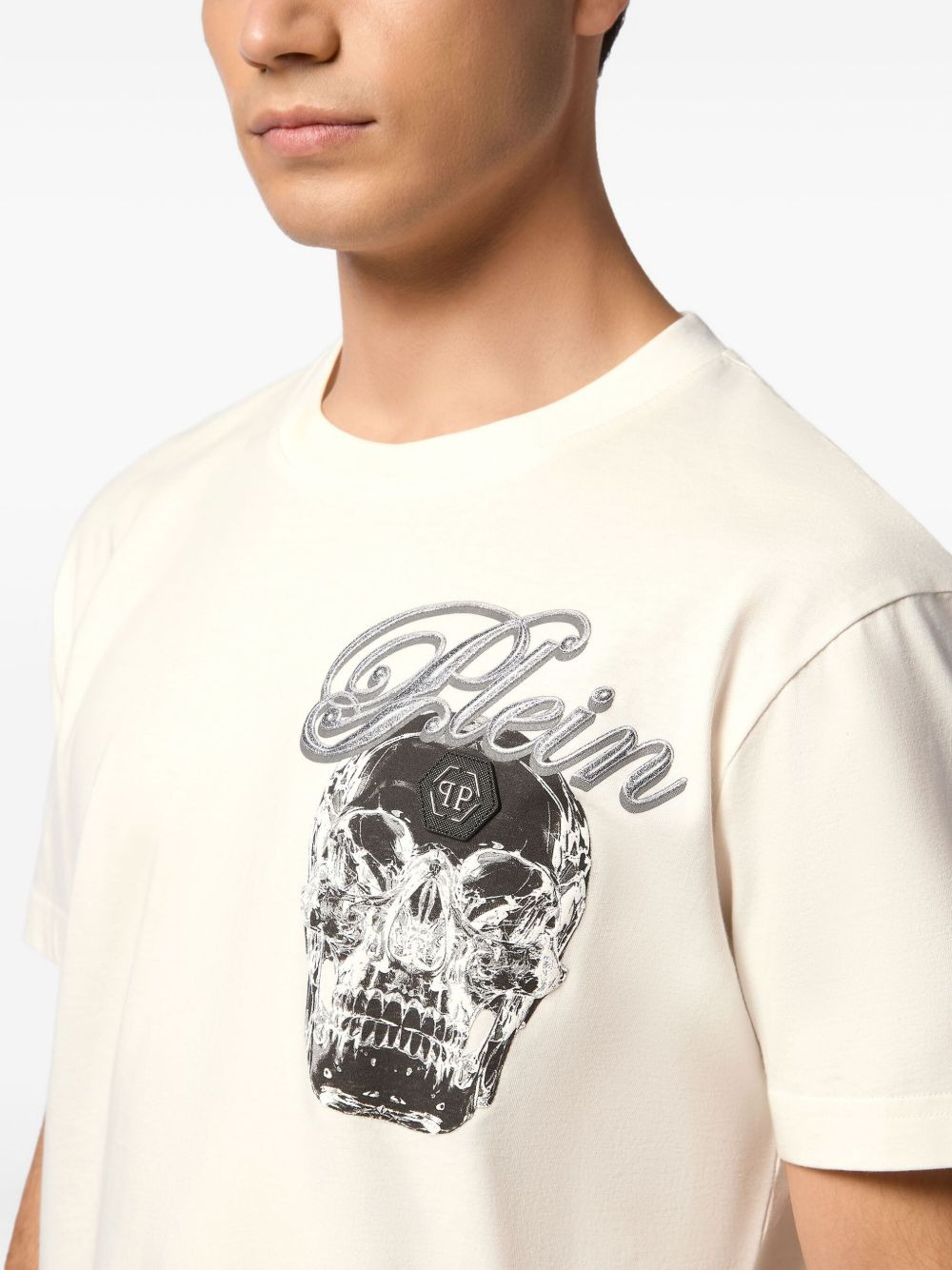 skull-print T-shirt - 4