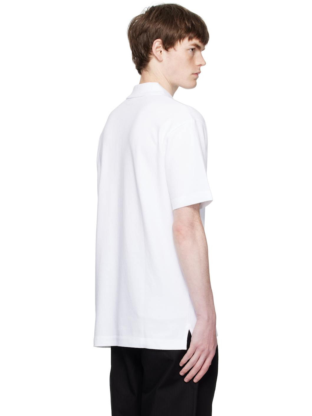 White Fox Head Comfort Polo - 3