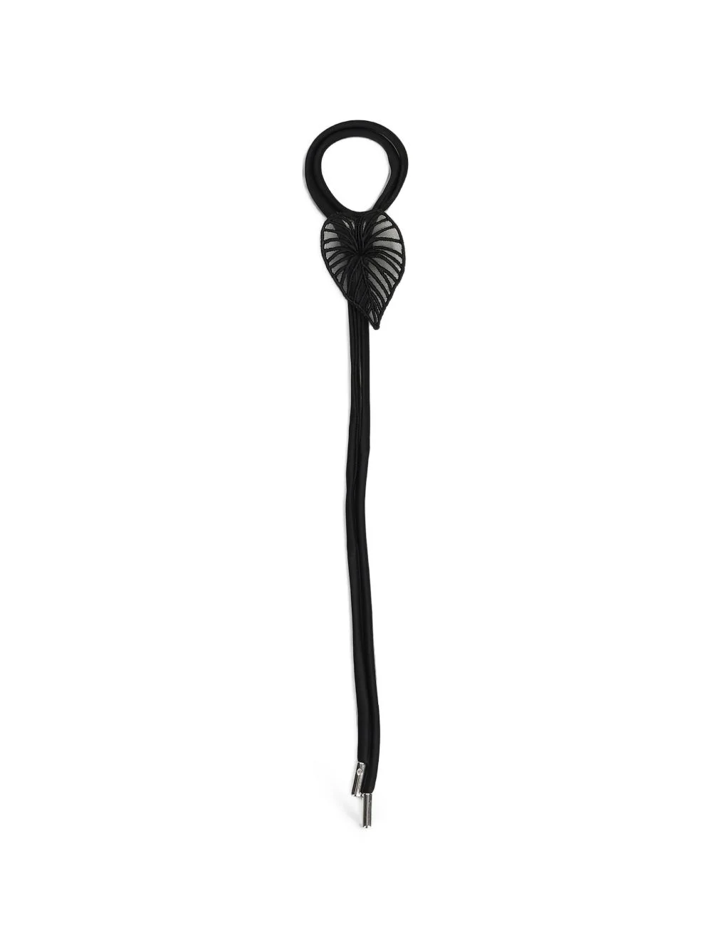 leaf-detail cord bracelet - 1