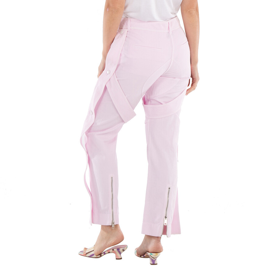 Burberry Ladies Pale Candy Pink Amelia Straight-Leg Trousers - 5