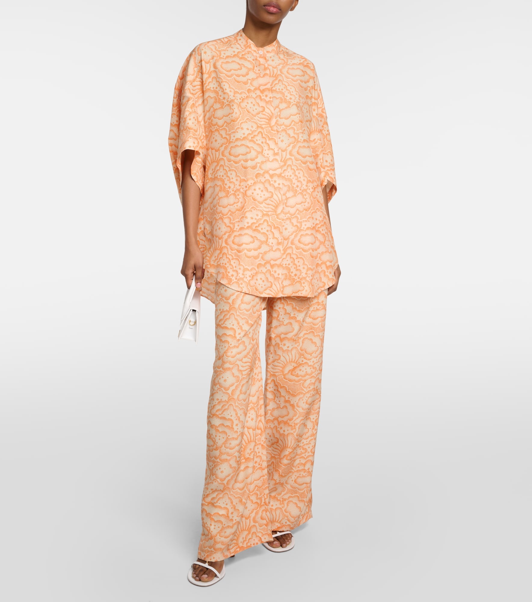 Printed silk blouse - 2