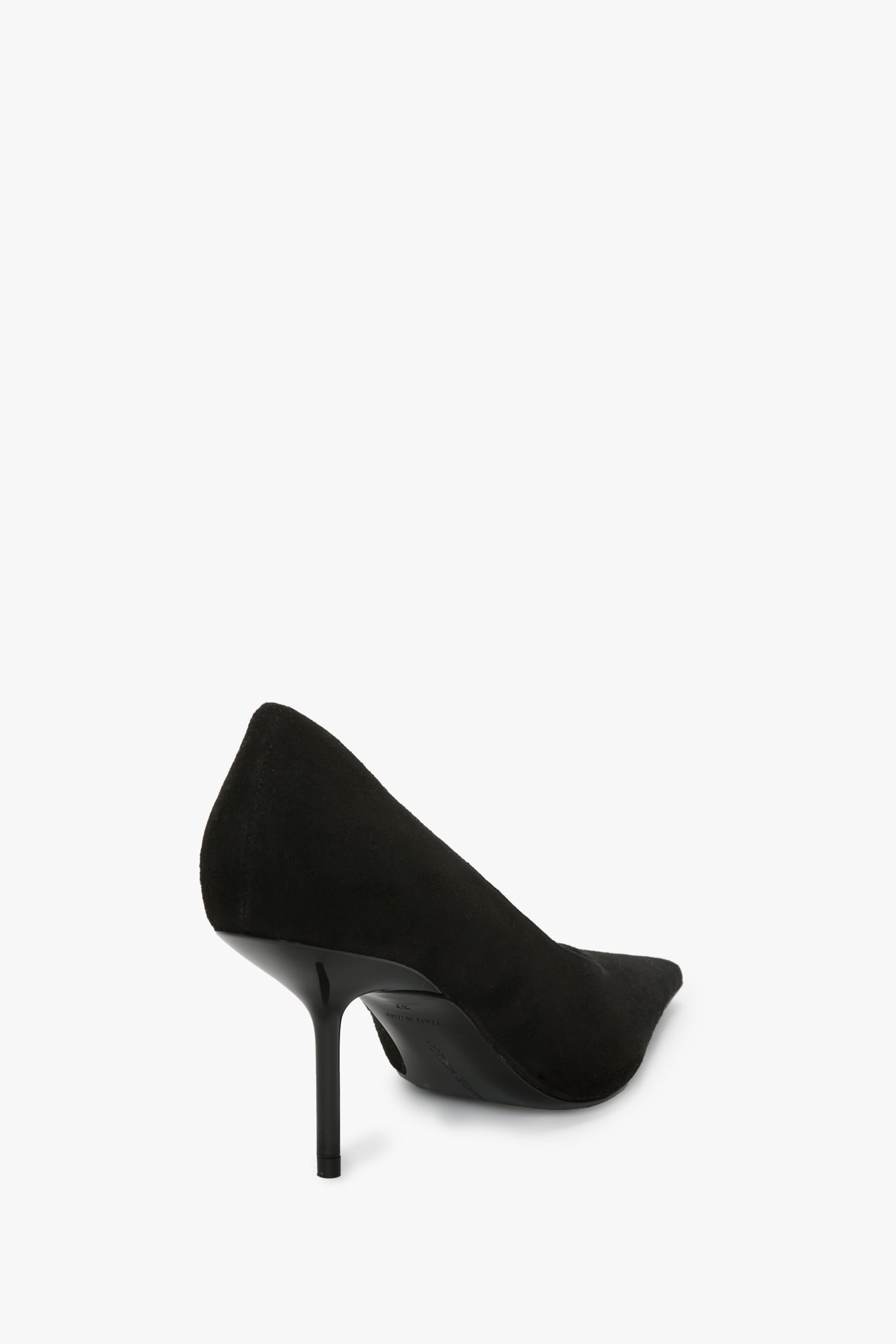 Sloan Stiletto Pump In Black Suede - 3
