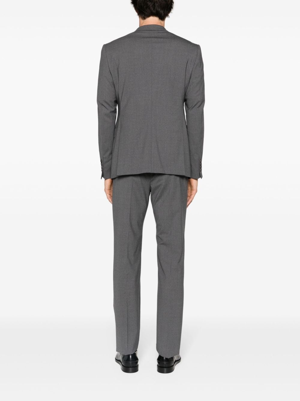 single-breasted virgin wool suit - 4
