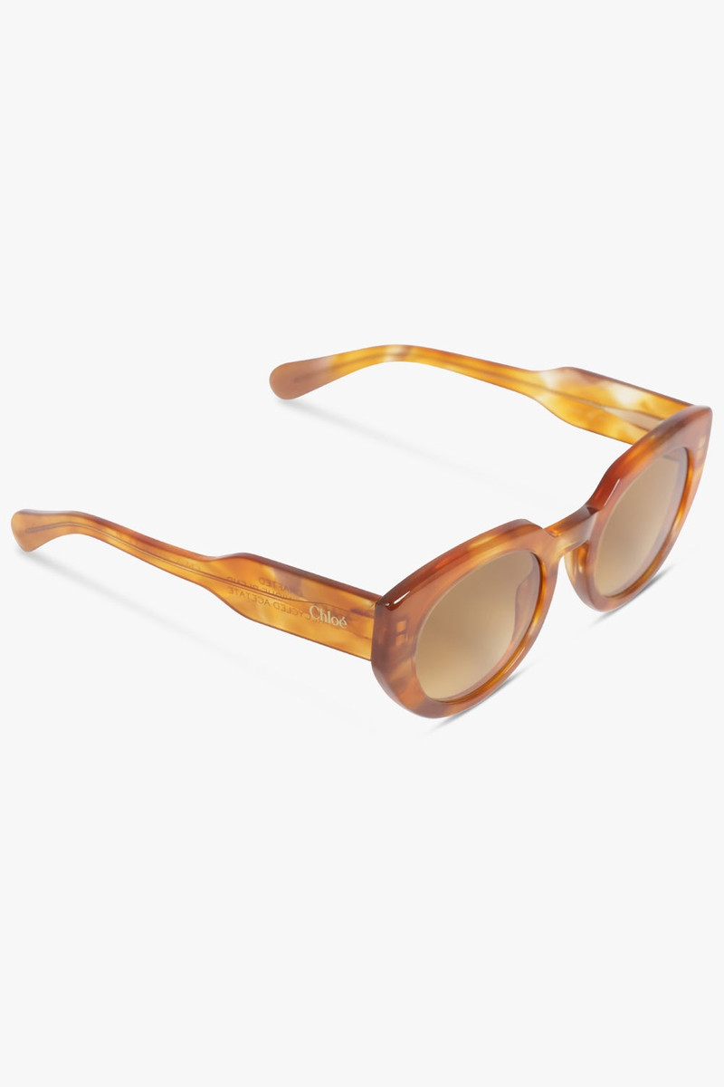 Chloé CHO311S ROUNDED SUNGLASSES | BROWN outlook
