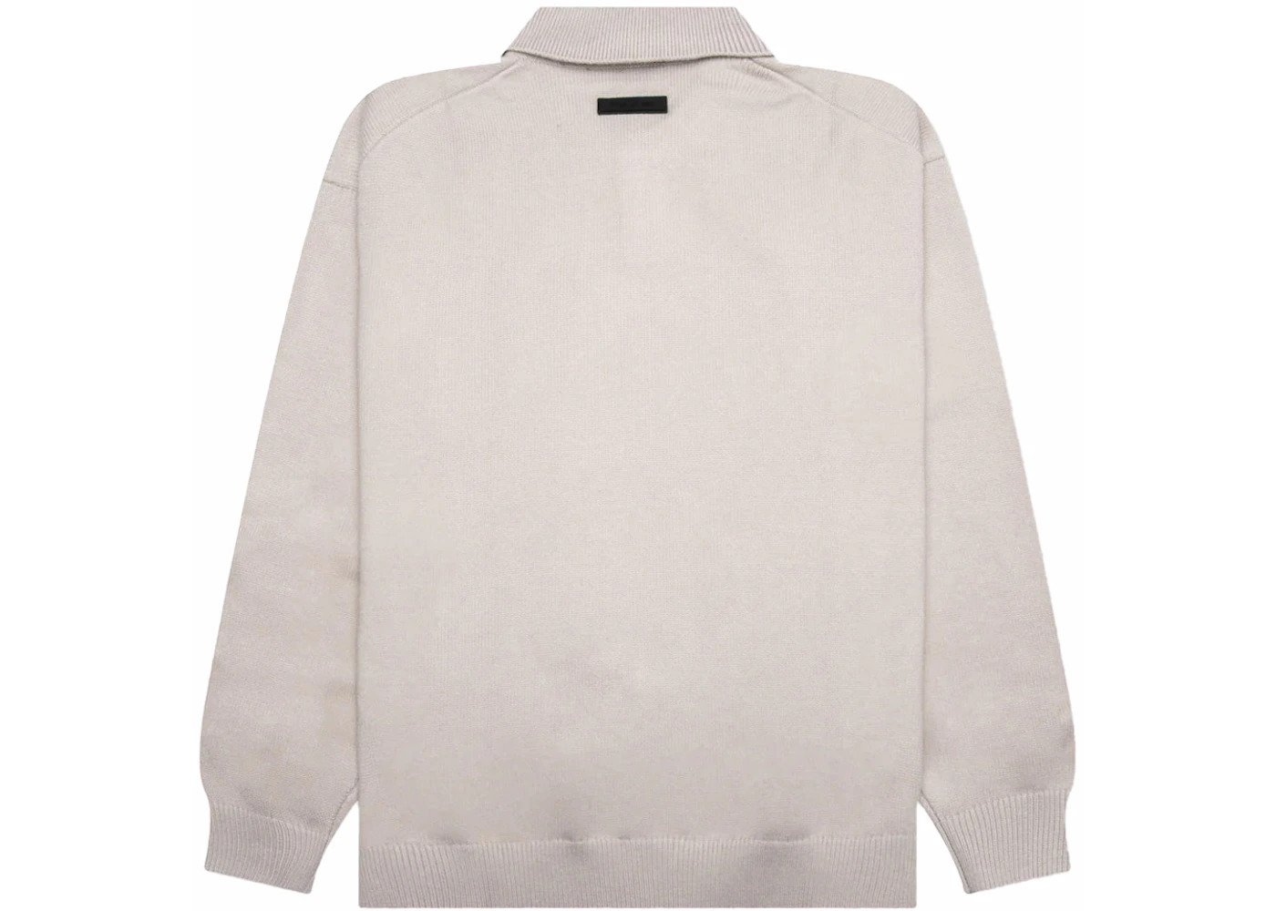 Fear of God Essentials Knit Polo Silver Cloud - 2