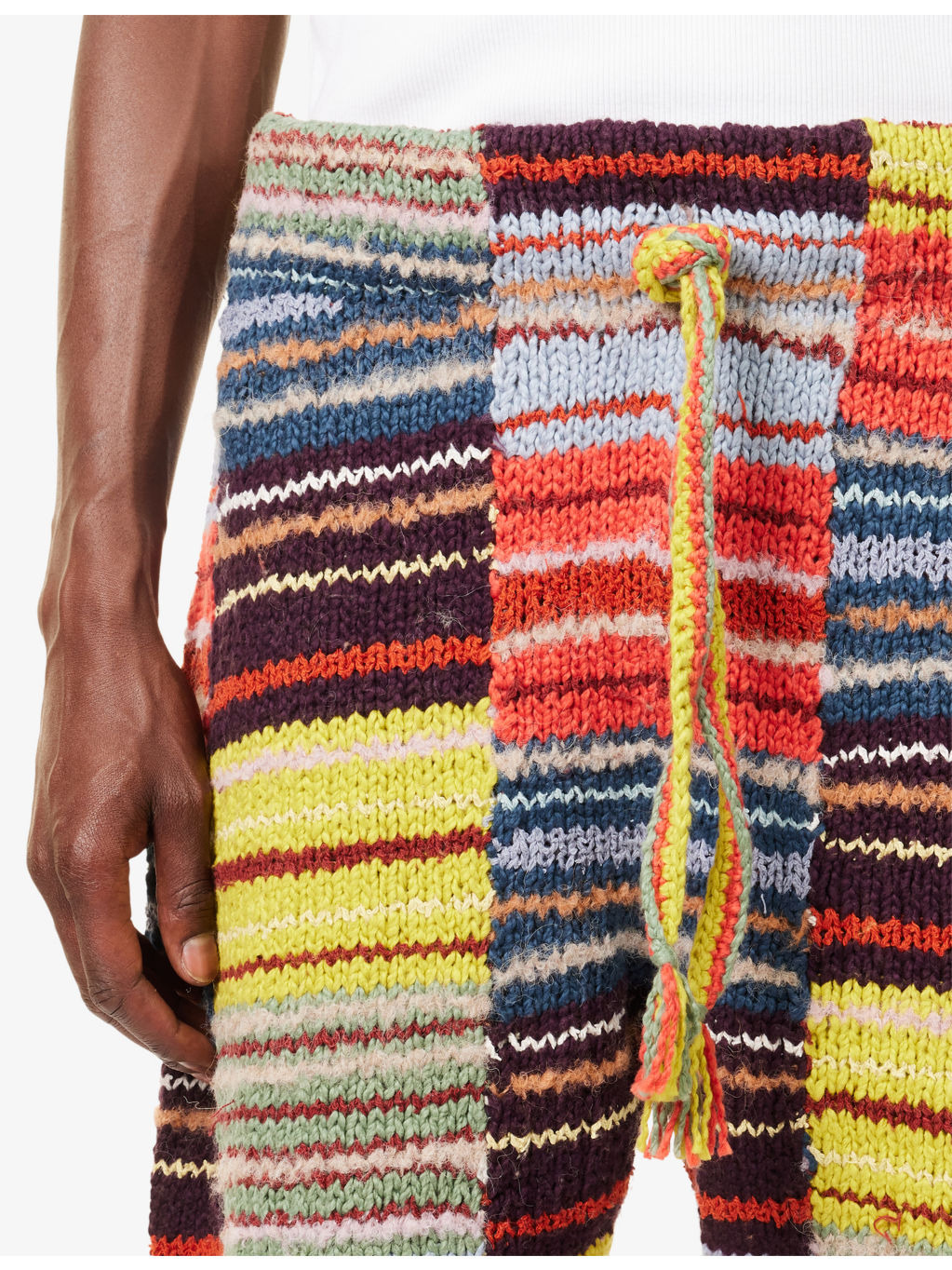 Patchwork Scrap Long-Sleeve Knitted Jumper - 5