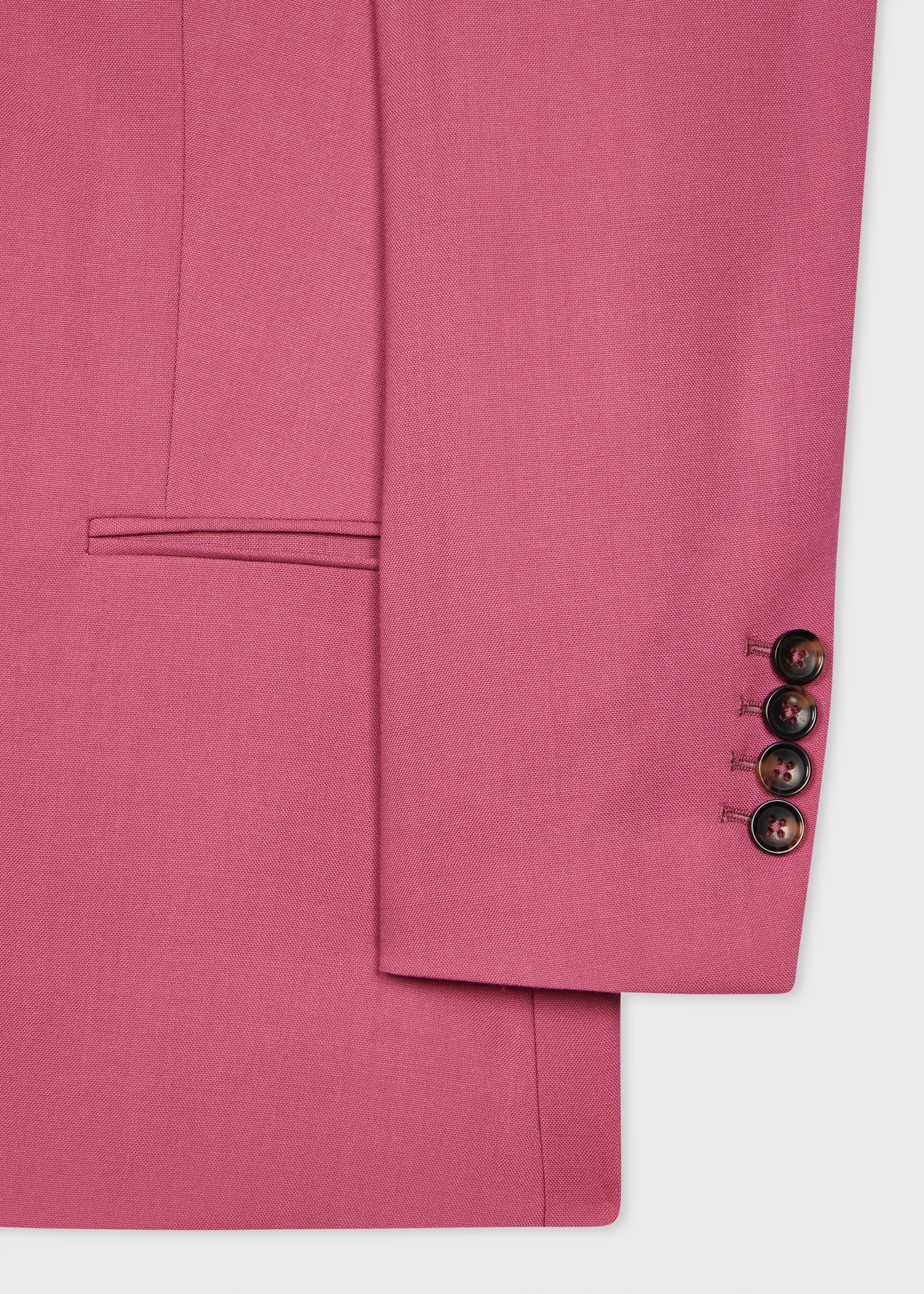 Women's Mauve Wool Hopsack Blazer - 3