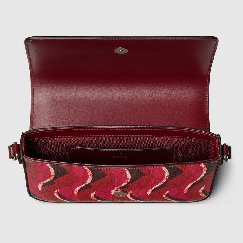 Printed super mini bag with Double G 8