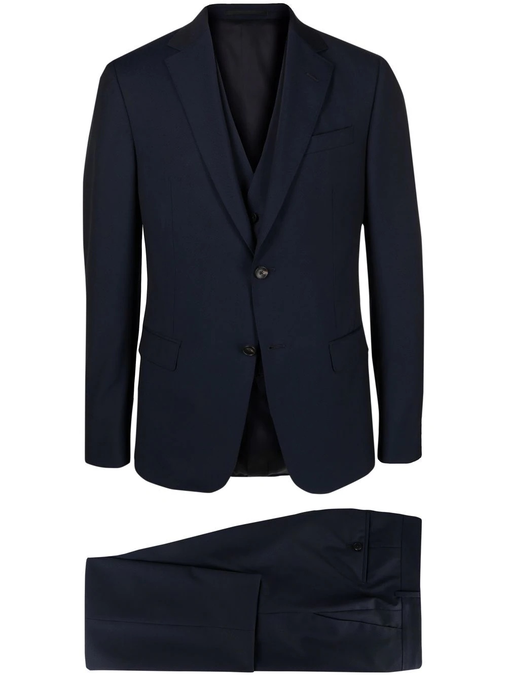 fitted single-breasted suit - 1