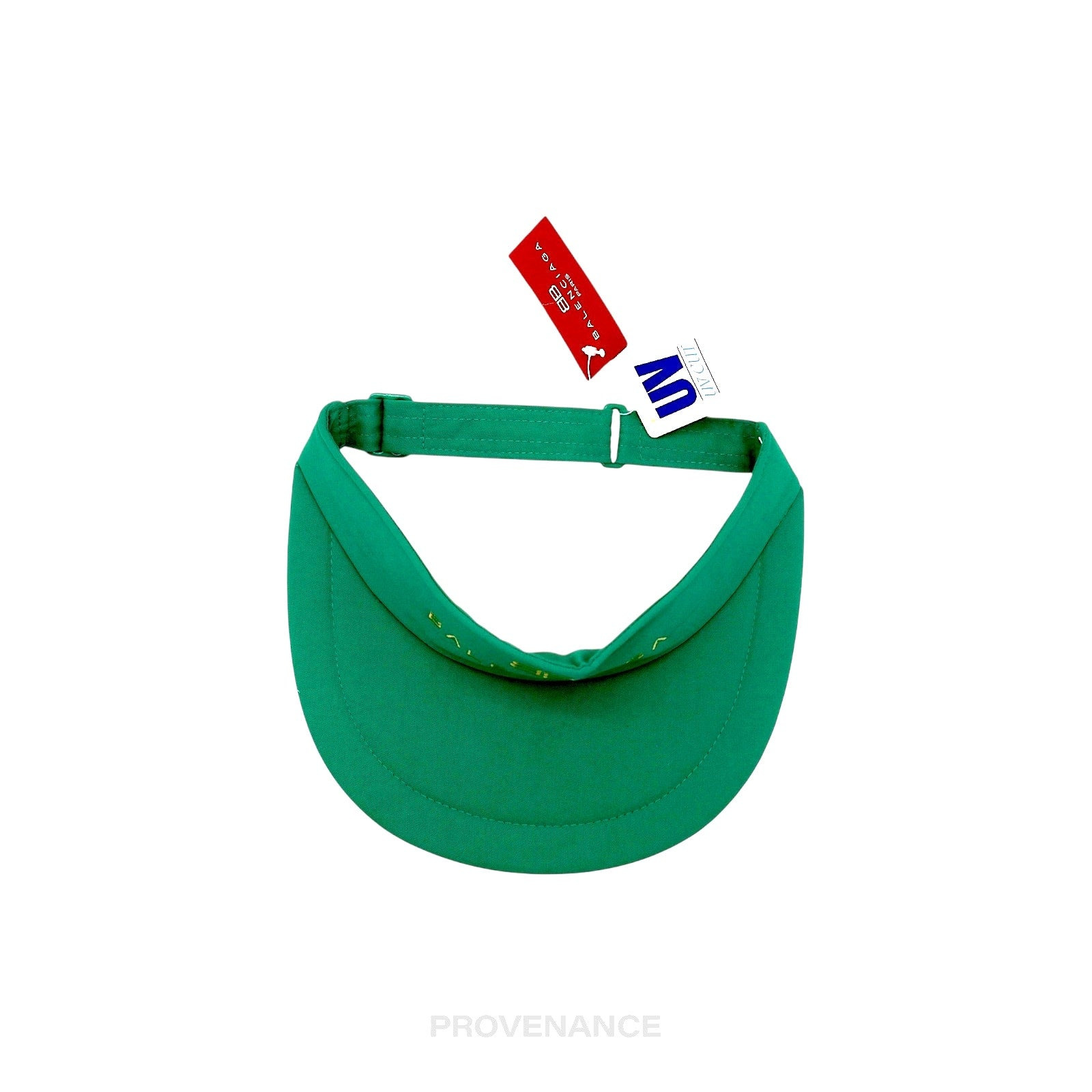 Balenciaga BB Logo Embroidered Visor - Green Vintage NOS - 4