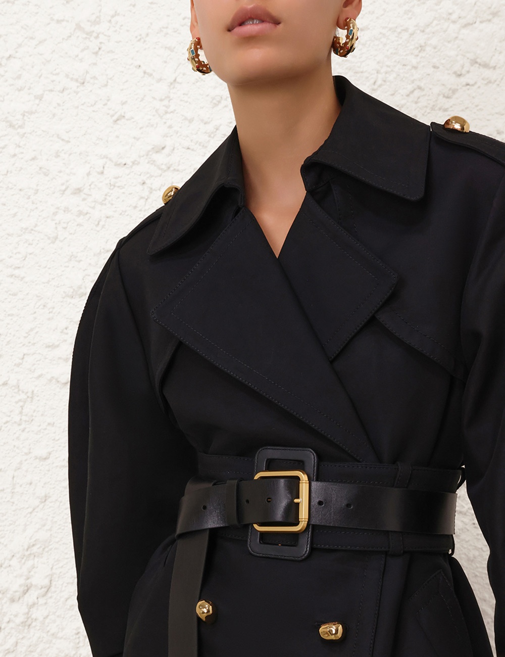 CRUSH BARREL TRENCH COAT - 5
