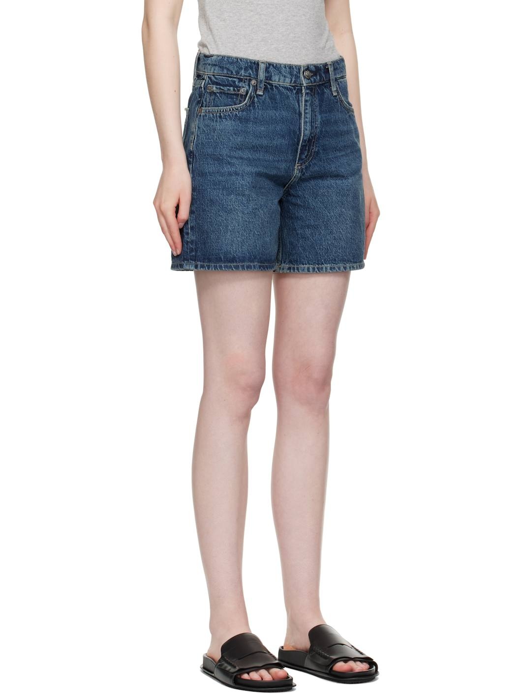 Blue Kaia Denim Shorts - 2