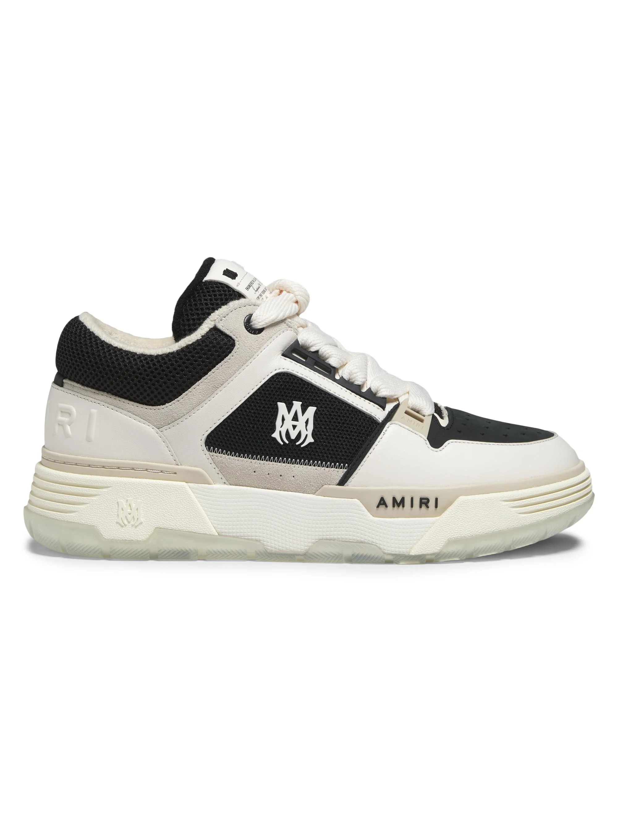 Men's MA-1 Low-Top Sneakers - Black White - 1