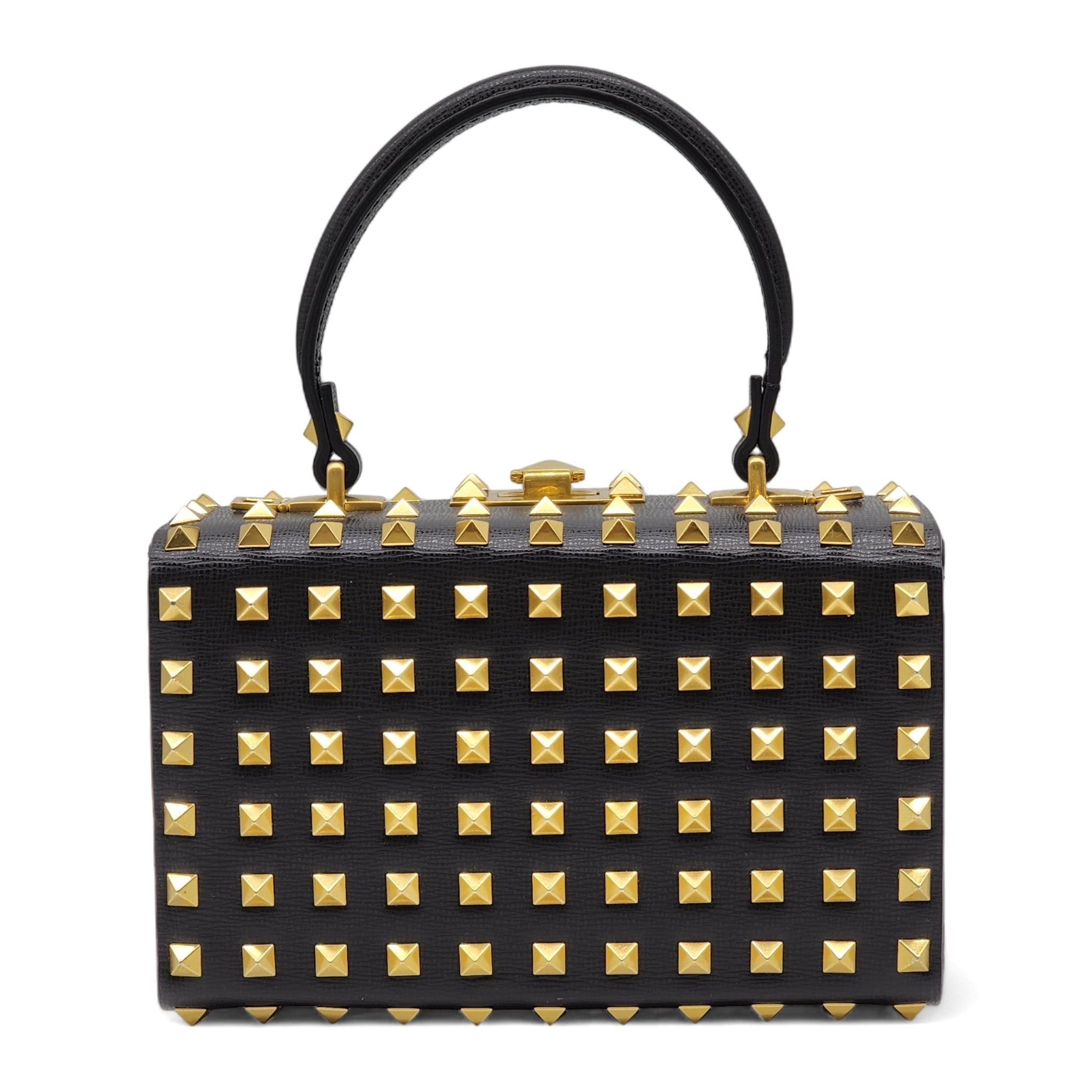 Valentino Garavani Alcove Box Studded Bag in Black - 3