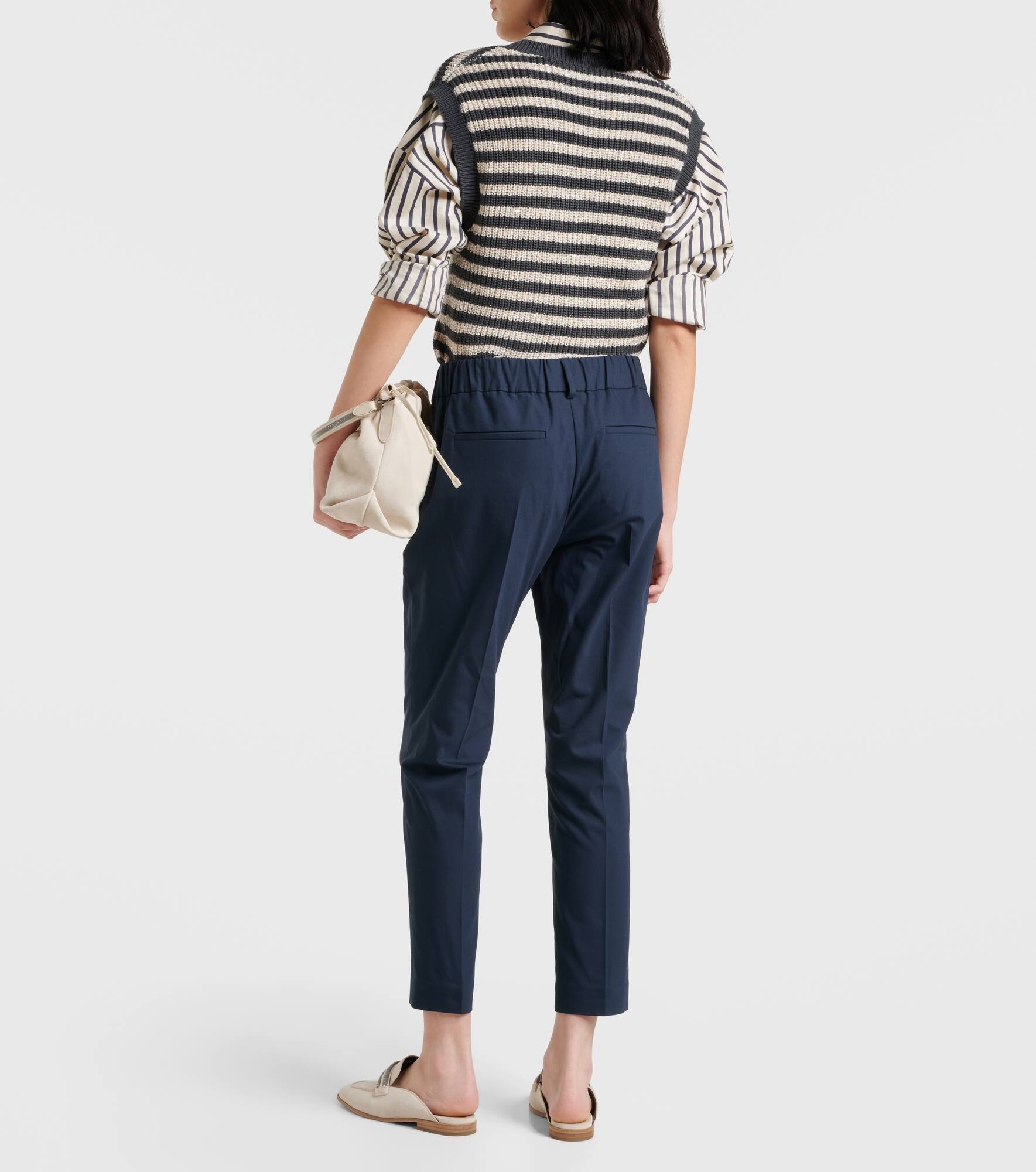 Cotton-blend twill chinos - 3