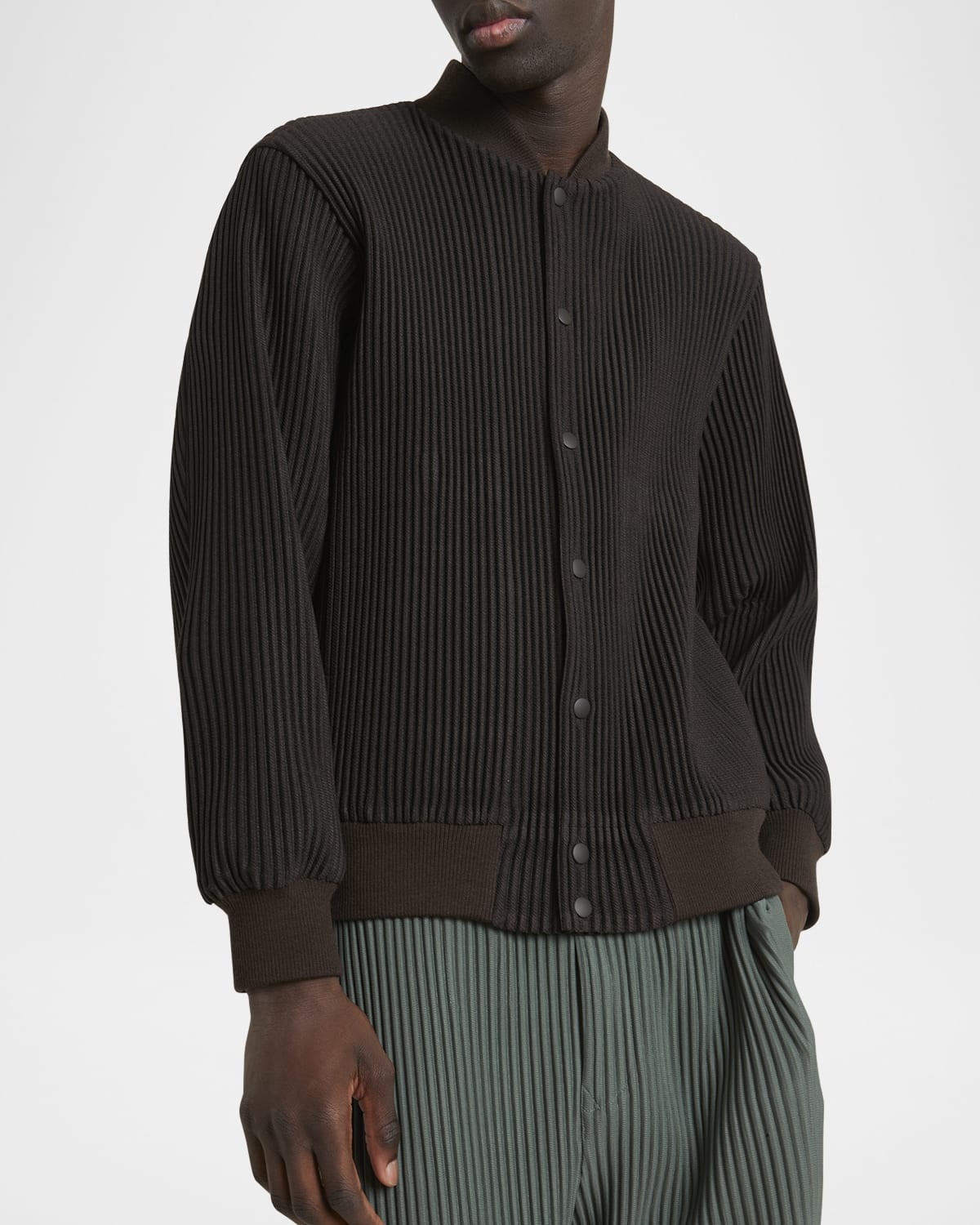 Men's Kersey Pleated Bomber Jacket - 1