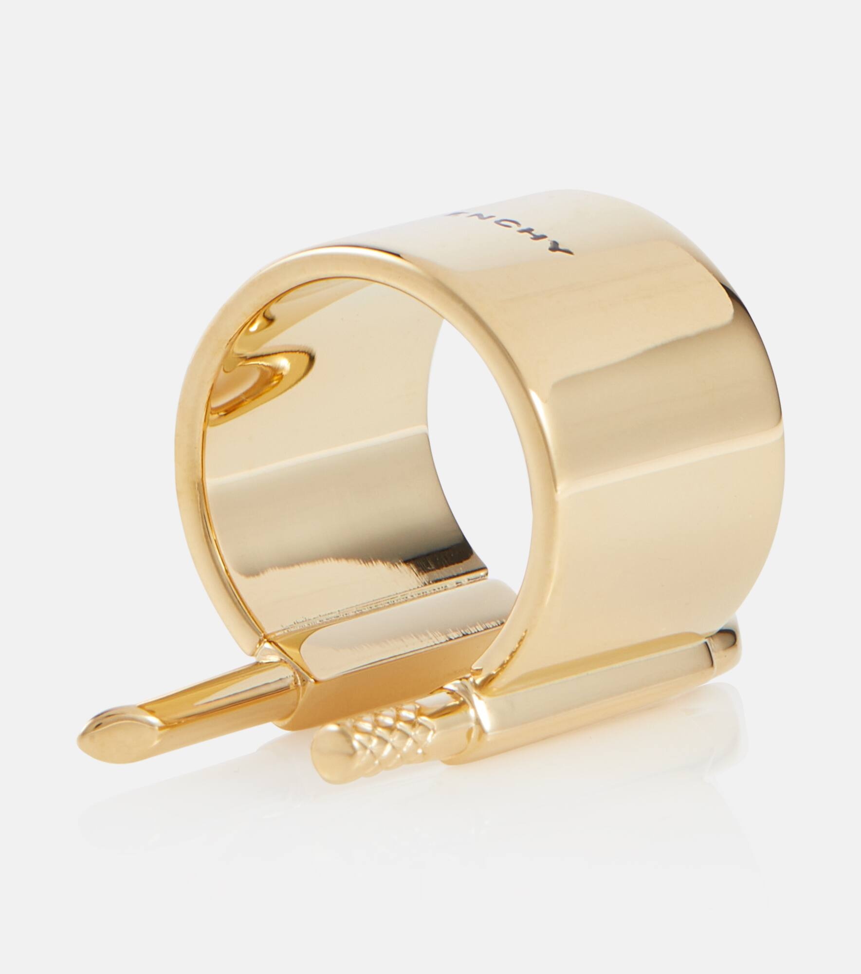 U Lock gold-plated ring - 4
