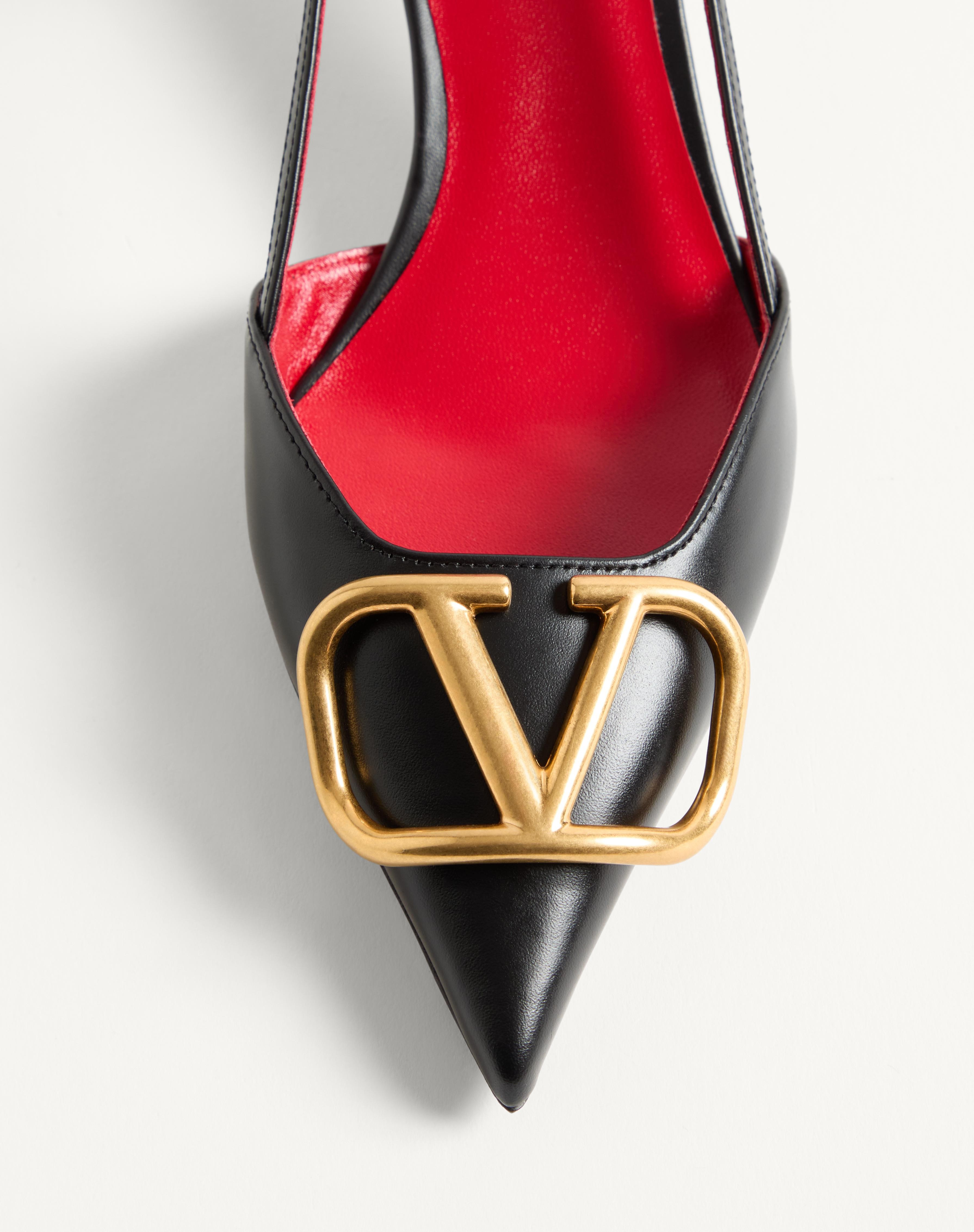 VLOGO SIGNATURE CALFSKIN SLINGBACK PUMP 40MM / 1.6 IN. - 5