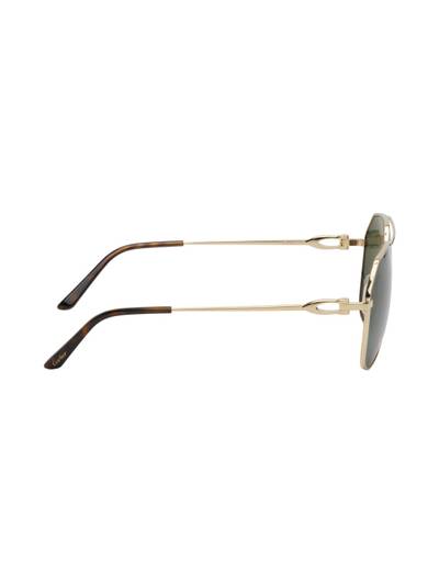 Cartier Gold C Decor Pilot Sunglasses outlook