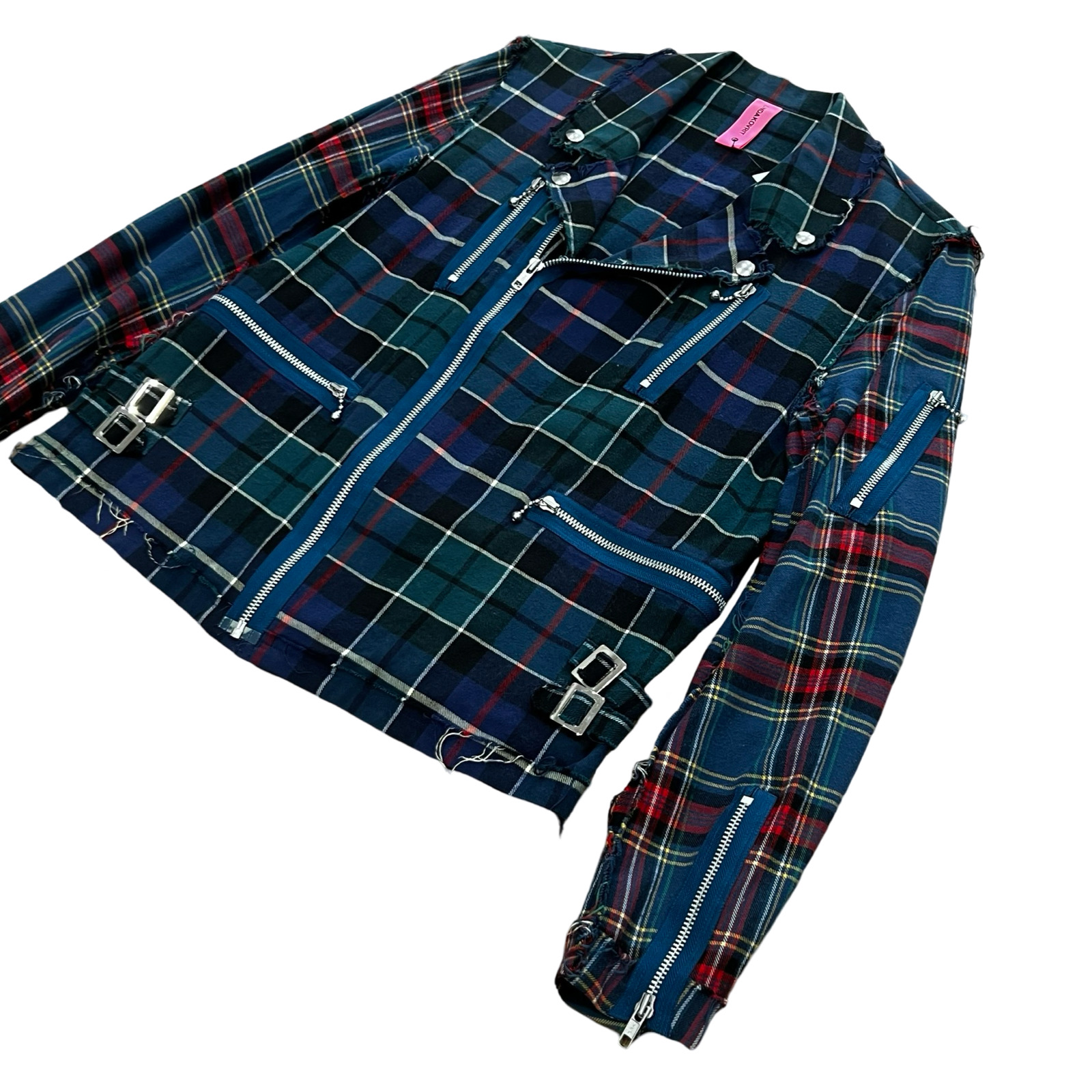 Final Blow - Undercover Undakovrit Tartan Rider Style Jacket SZ L - 3