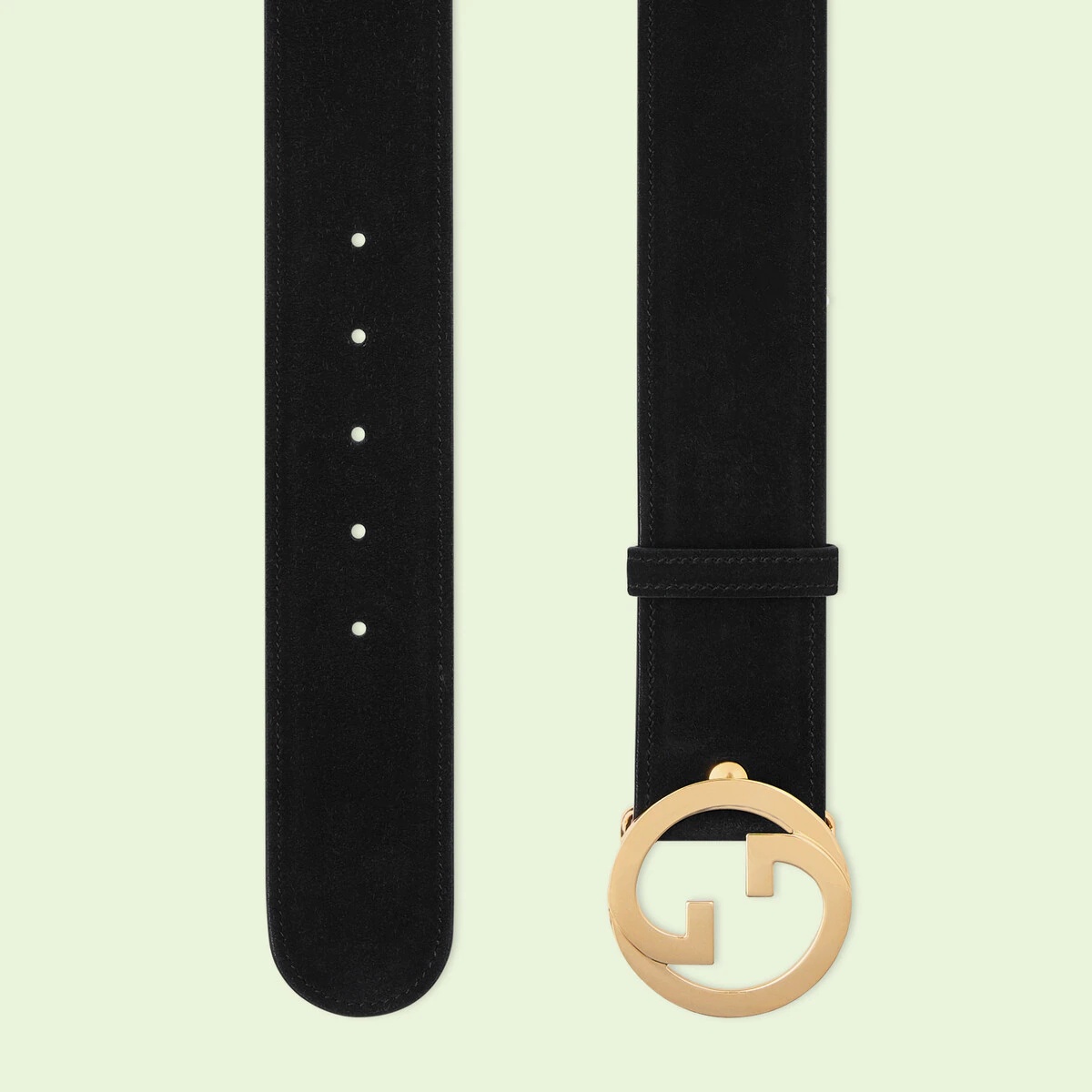 Round Interlocking G wide belt - 2