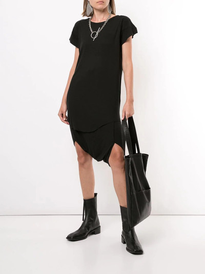 Boris Bidjan Saberi cotton short sleeve curved hem dress outlook