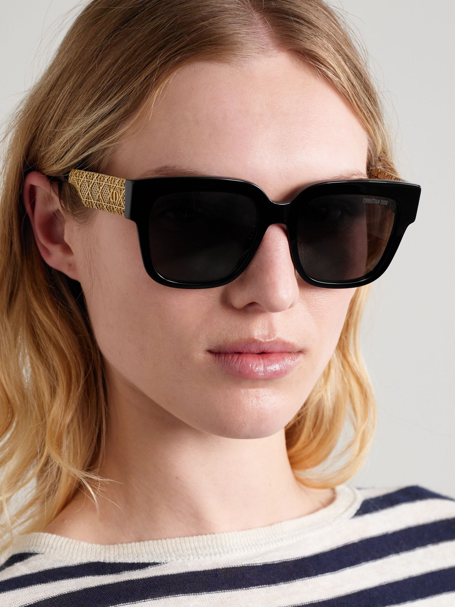 Diorésille S1I square-frame acetate and gold-tone sunglasses Gold - 2