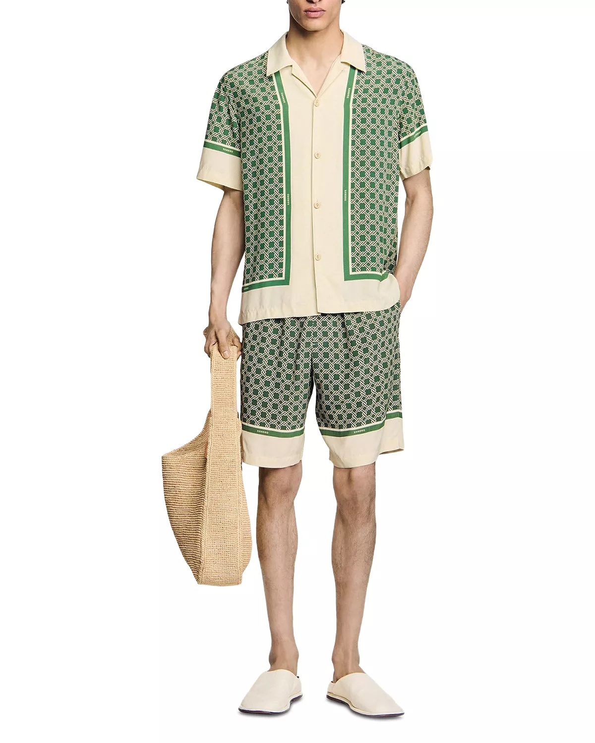 Short Sleeved Patterned Shirt - 3