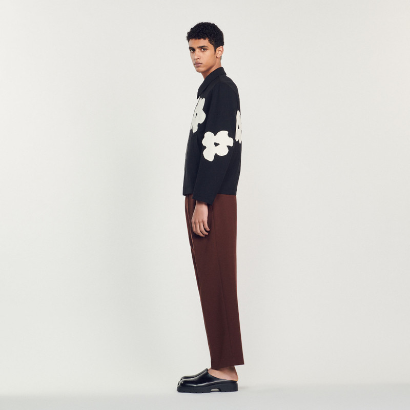 Jacket with flower motifs 7