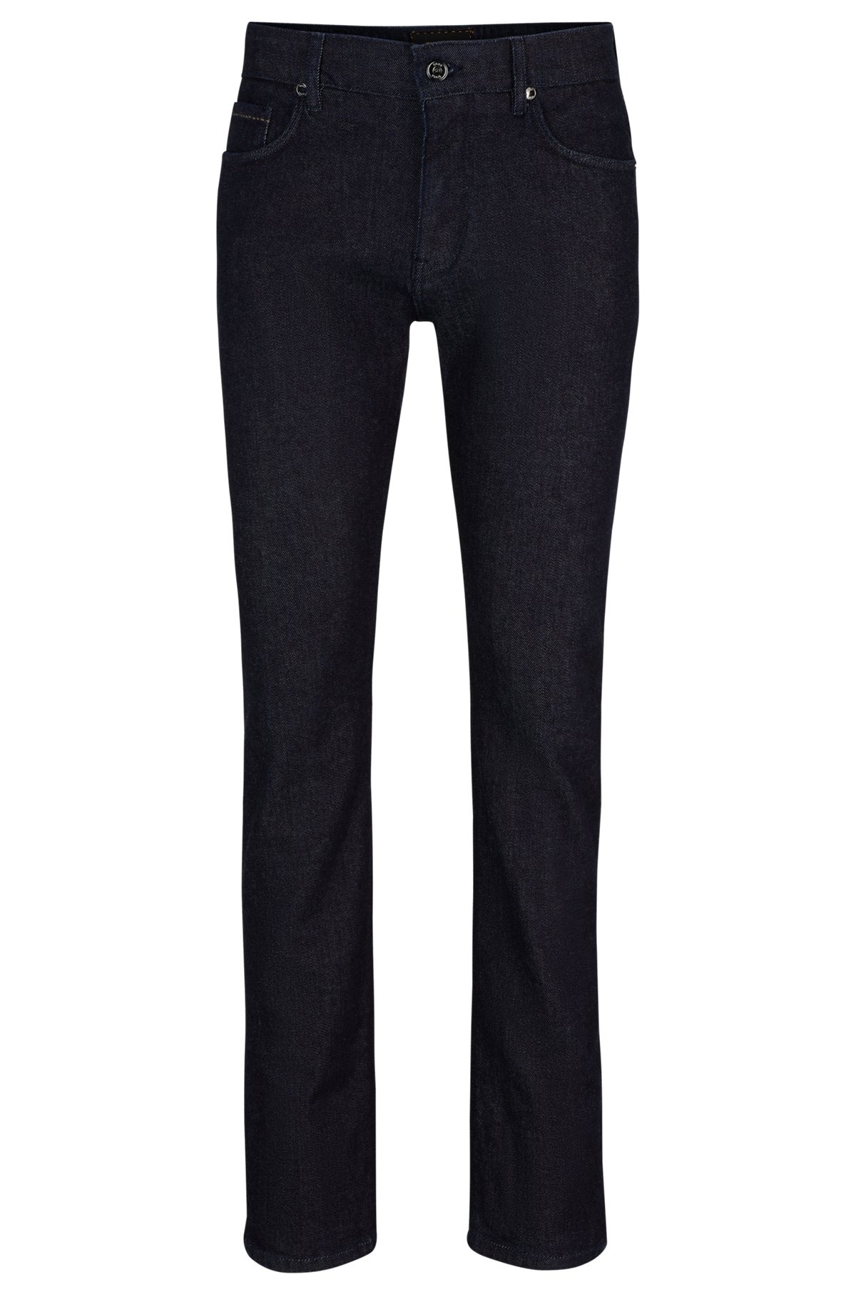 SLIM-FIT JEANS IN BLUE LUXURY-COMFORT DENIM - 1