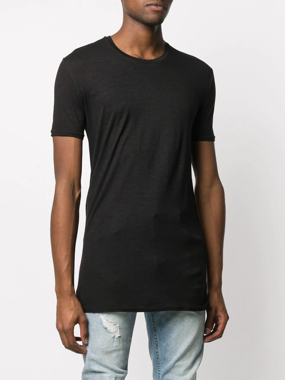 elongated style T-shirt - 3