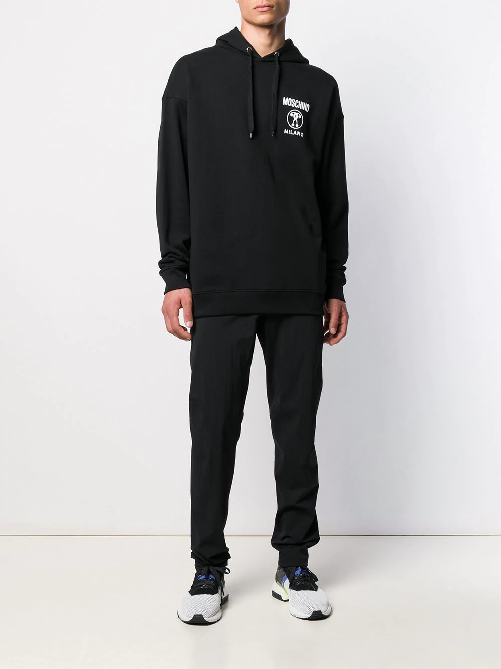 Moschino DOUBLE QUESTION MARK HOODED SWEATSHIRT | REVERSIBLE
