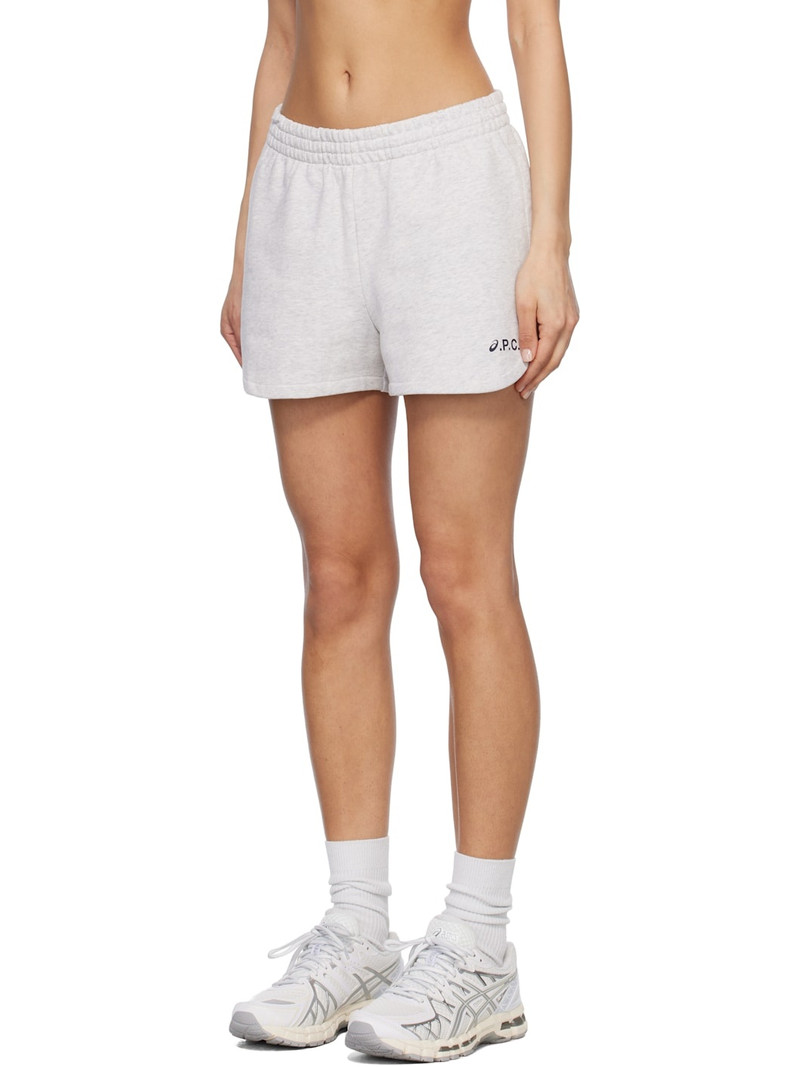A.P.C. Gray ASICS Edition Rain Shorts outlook