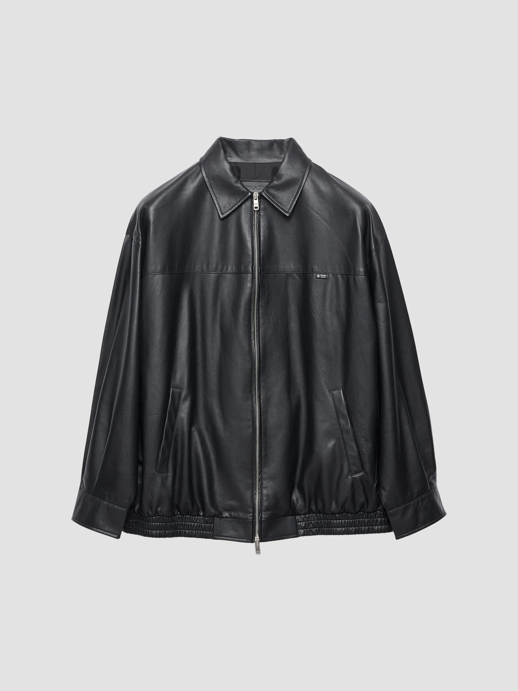 Women's Nappa Leather Jacket - Black - 1