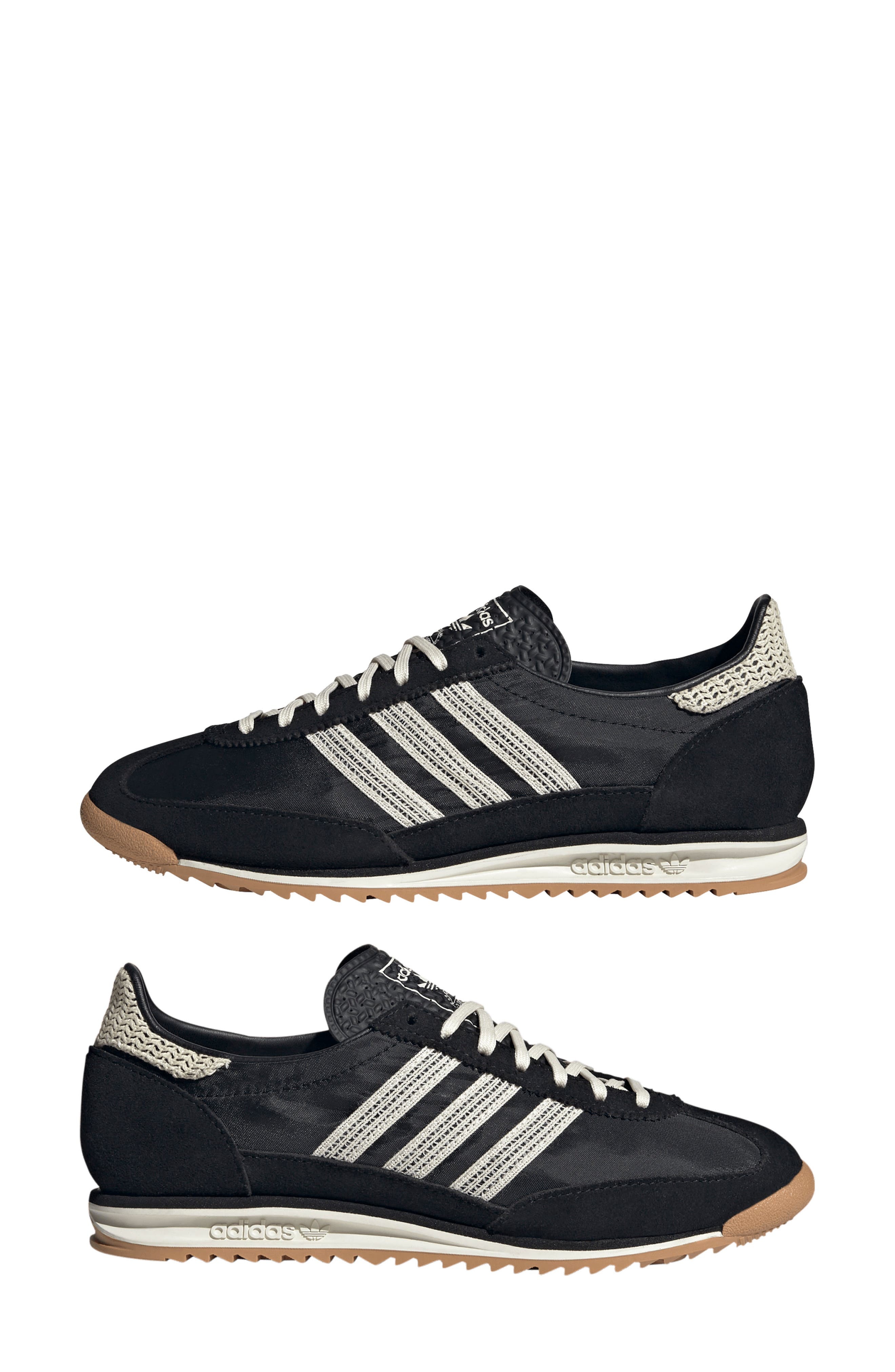 adidas SL 72 Sneaker in Black/Wonder White/Off White at Nordstrom - 8