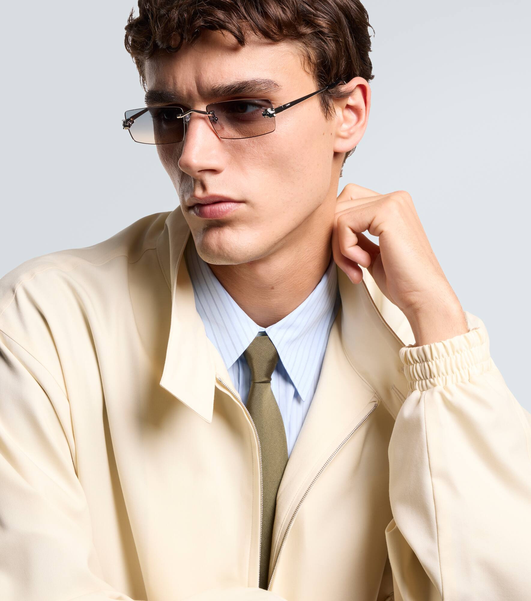 Panthère De Cartier rectangular sunglasses - 3