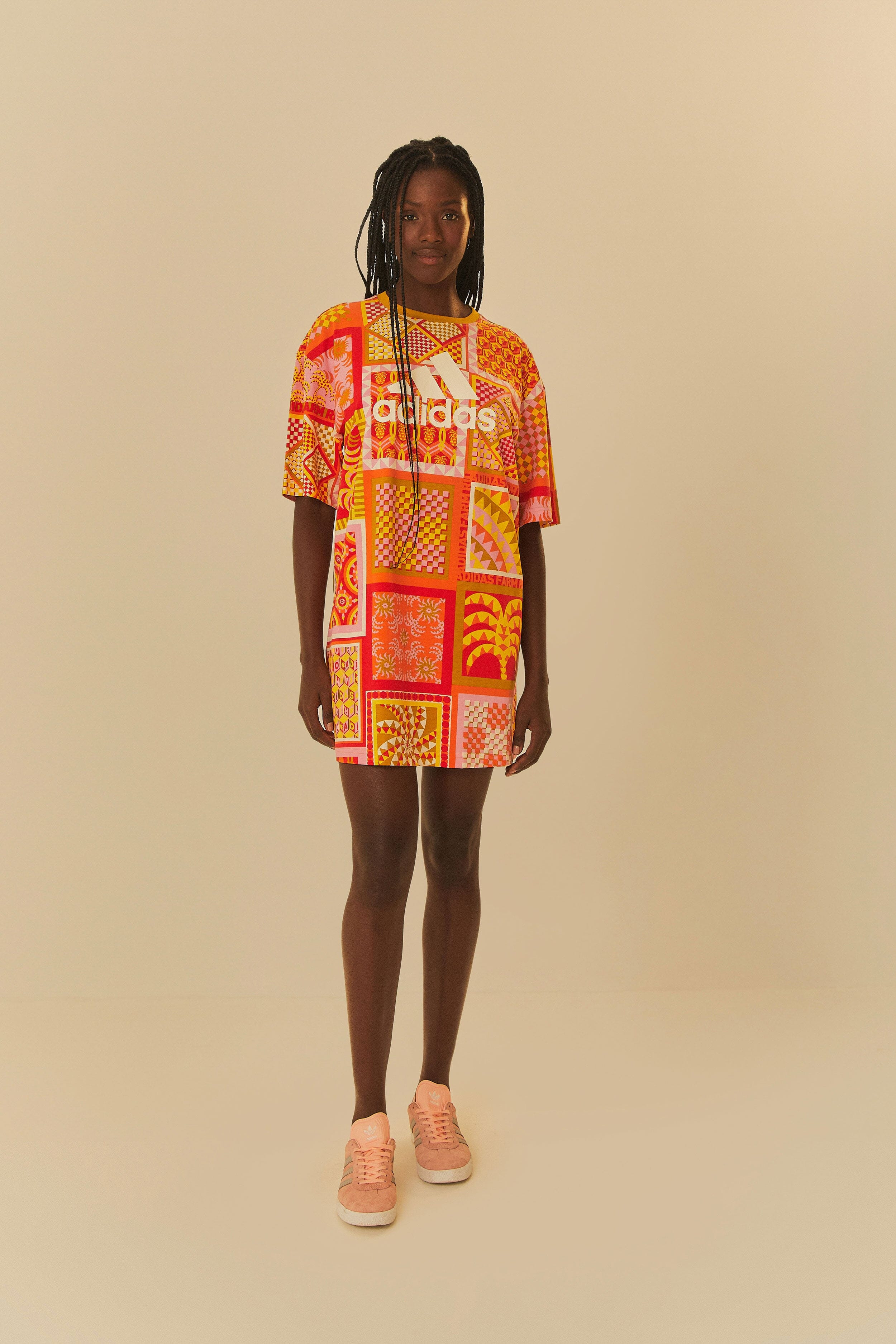 Adidas Farm Solar Kaleidoscope Pink Dress - 2
