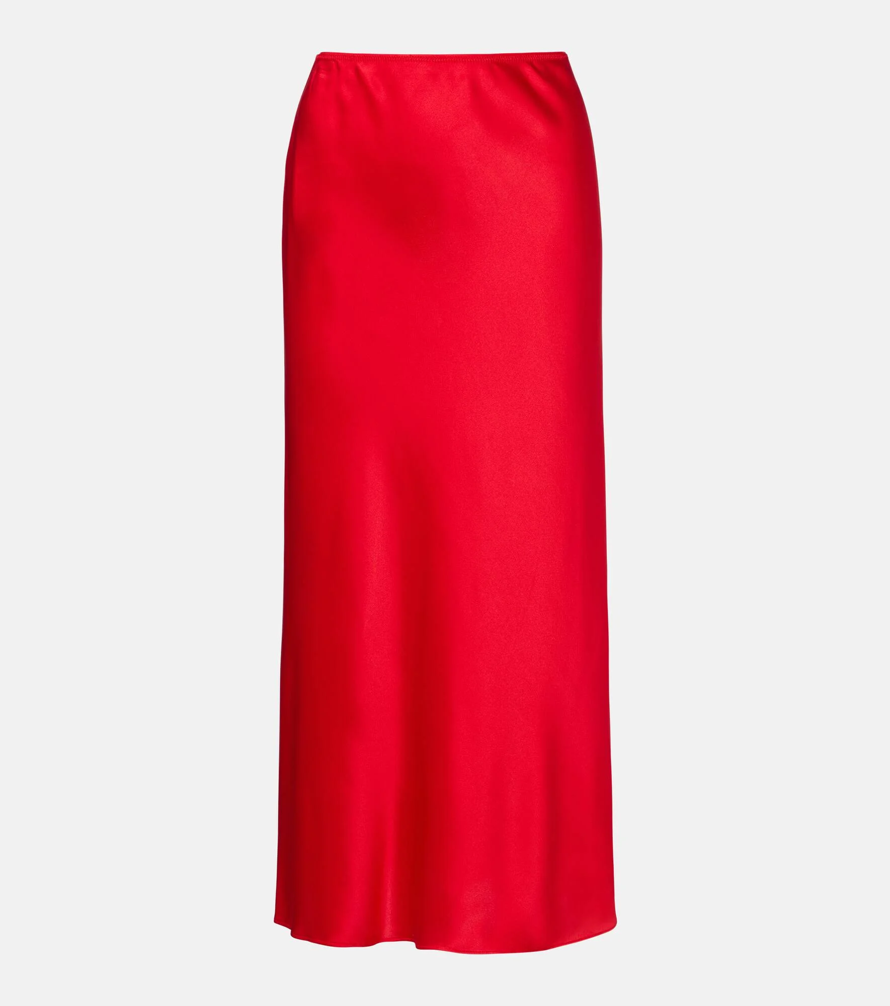 Sense Of Shine satin midi skirt - 1