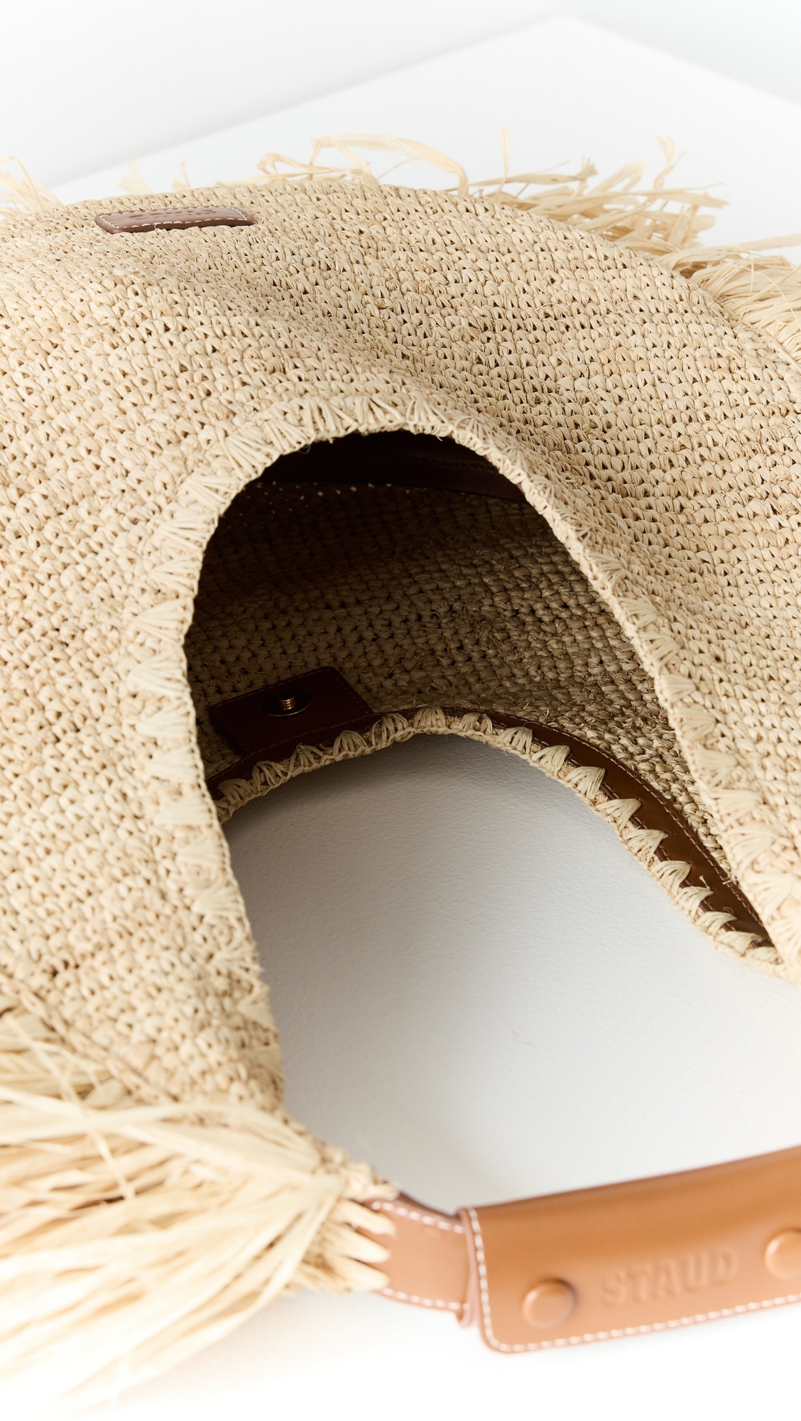 Large Raffia Moon Tote Bag - 5