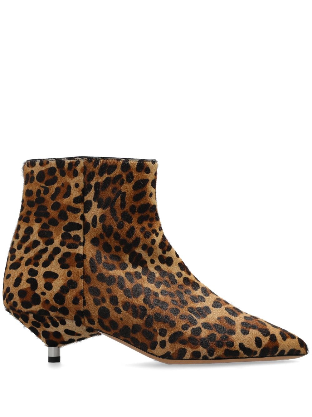 50mm leopard-print ankle boots - 1