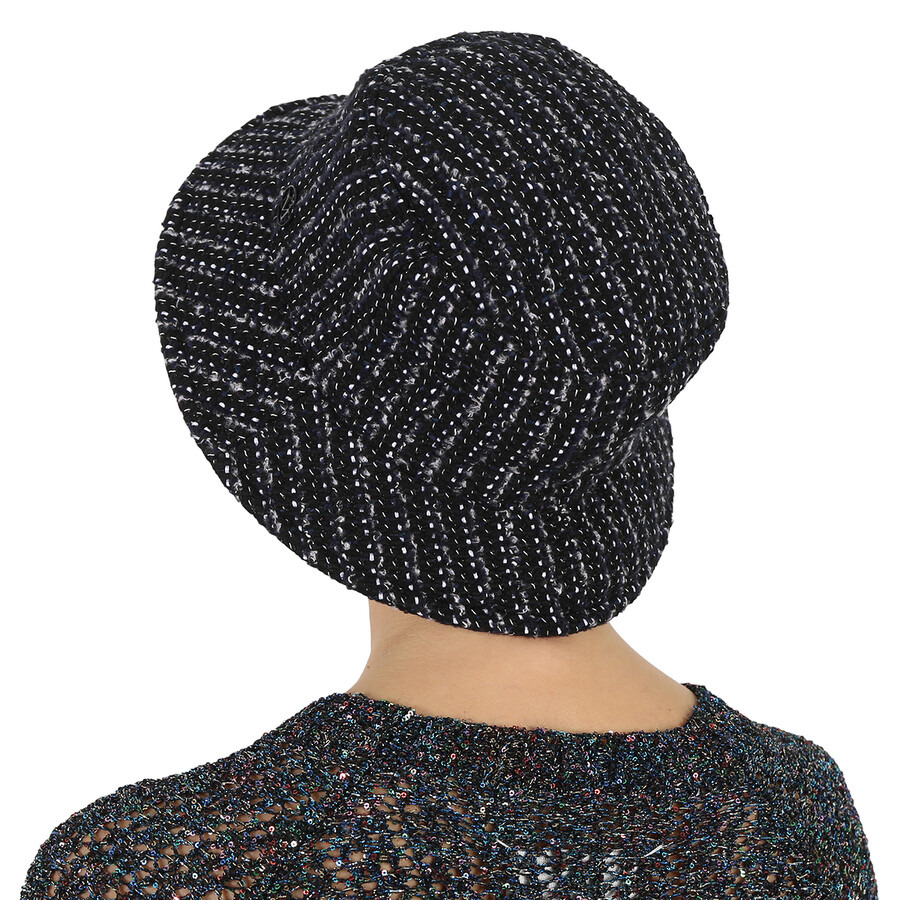 Maison Michel Ladies Black Boucle Jason Bucket Hat - 3