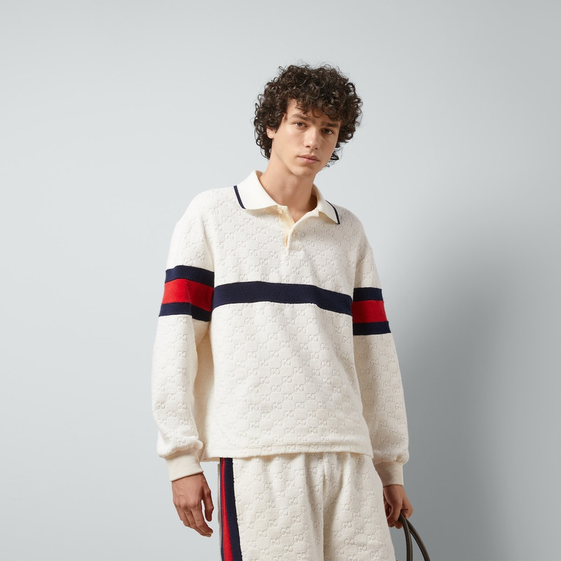 GG cotton terry cloth polo with Web 6
