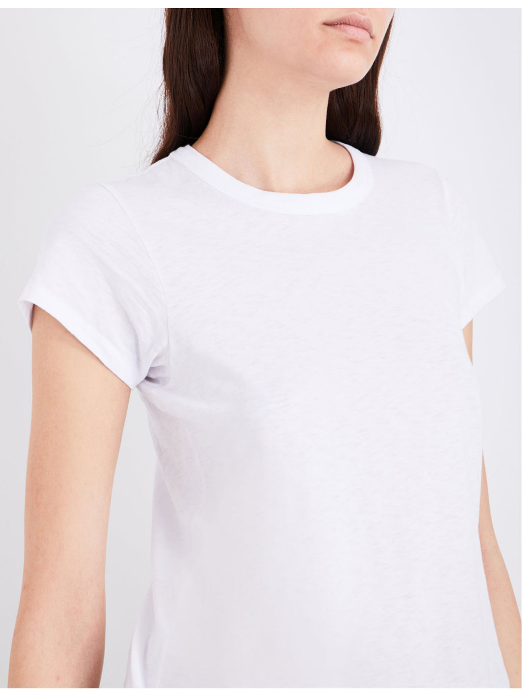Round neck cotton-jersey T-shirt - 6
