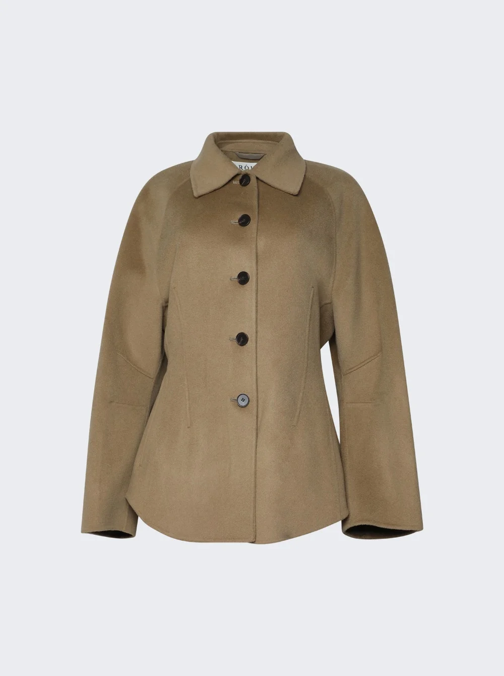 Double Faced Sculptural Jacket Camel - 1