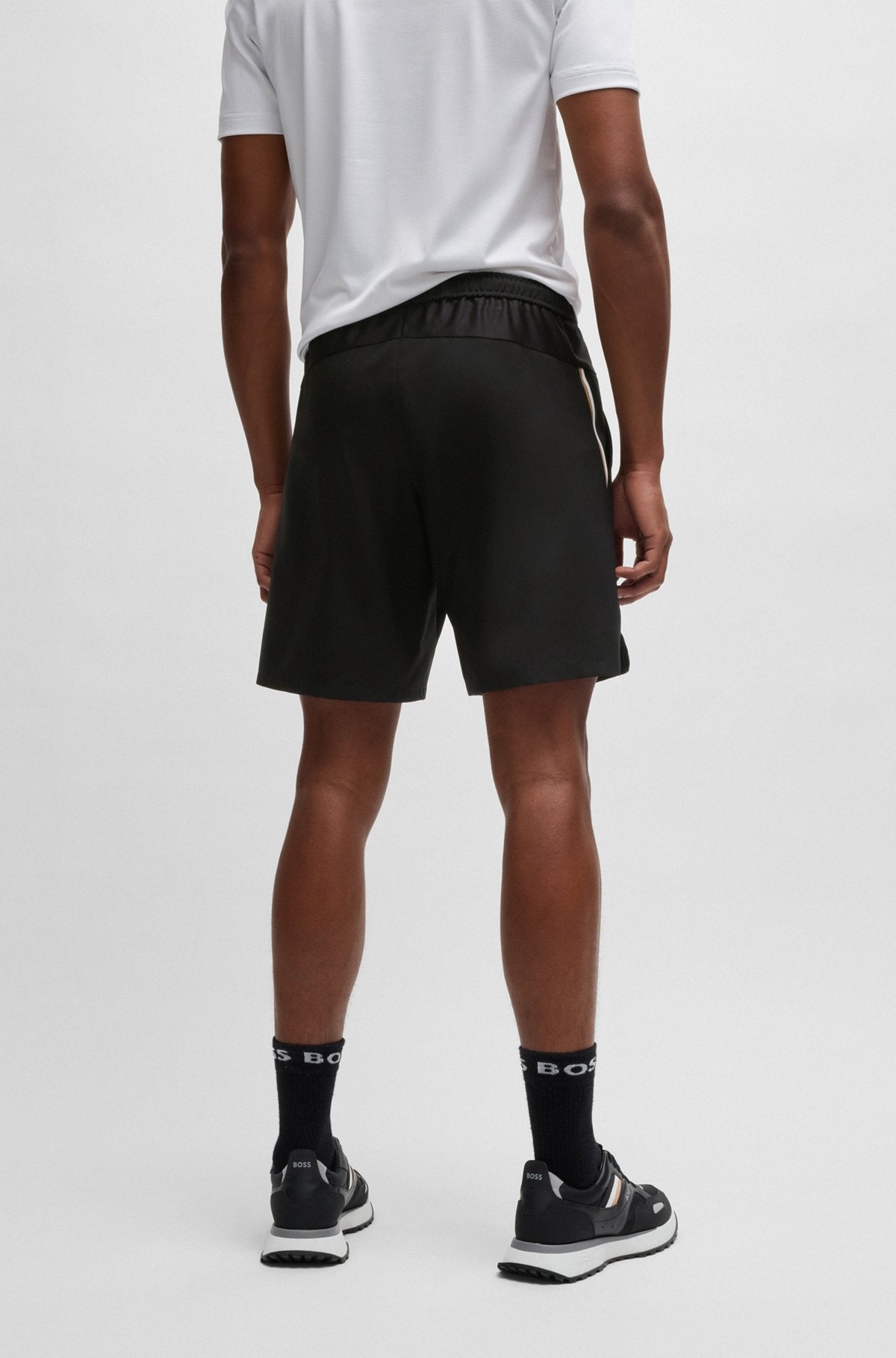 BOSS X MATTEO BERRETTINI SHORTS IN QUICK-DRY FABRIC - 4