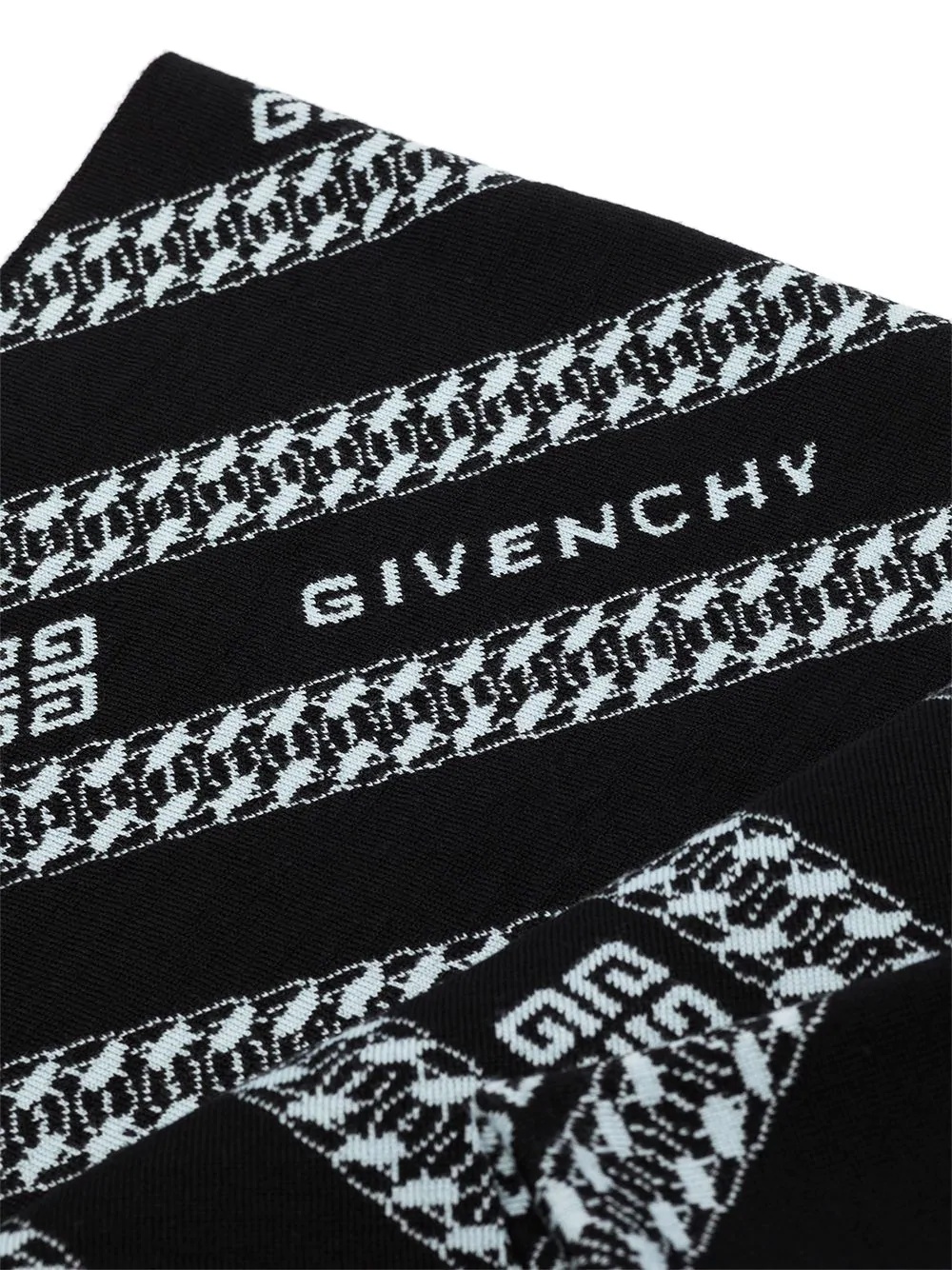 chain logo-print scarf - 3